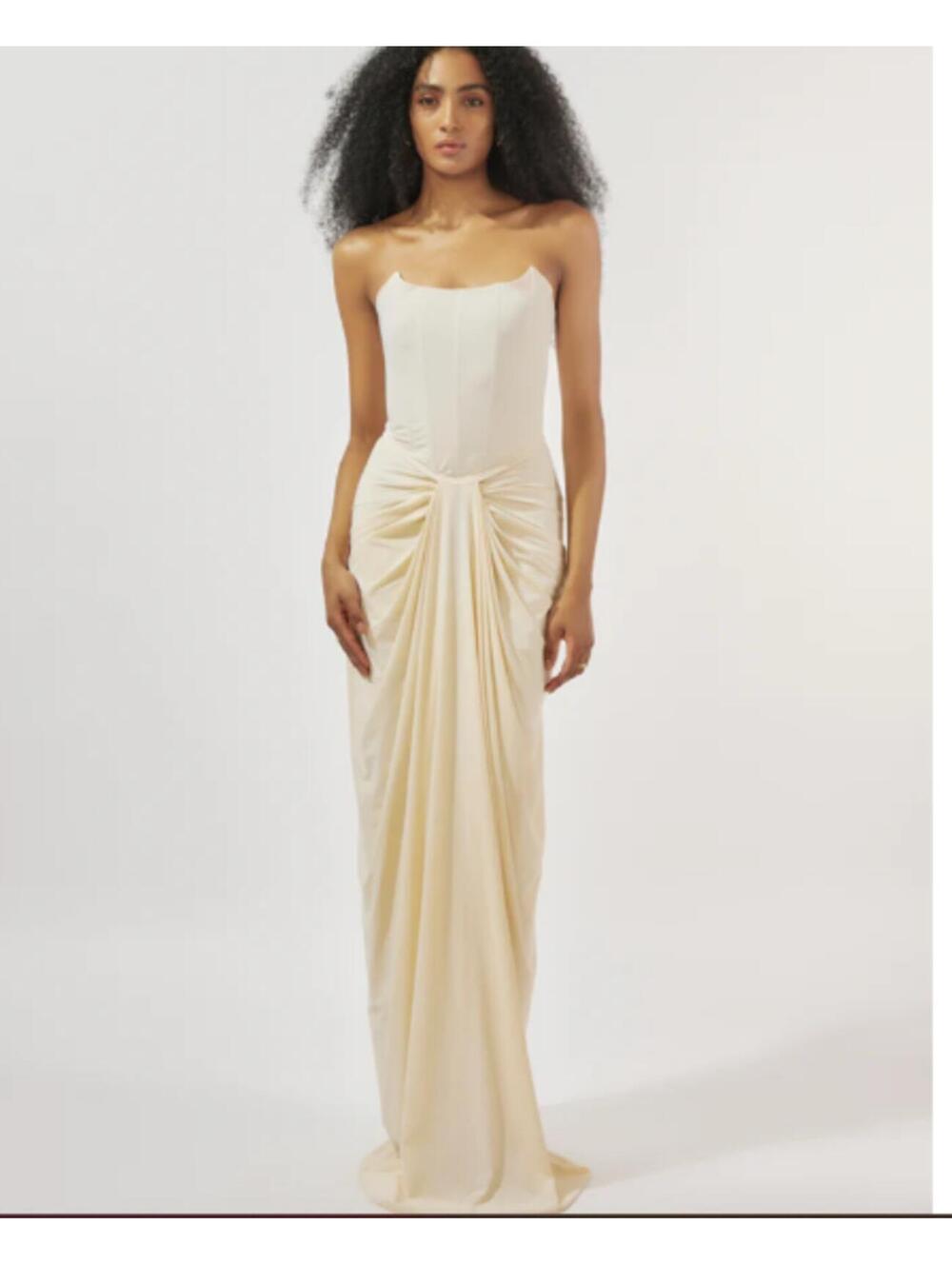Deme by Gabriella PEARL EVENING DRESS ivory butter